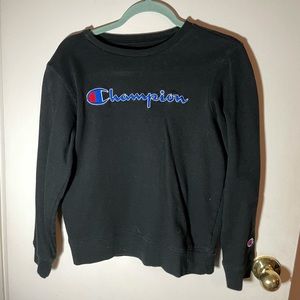 Champion black crewneck